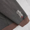 Stussy Distressed Remake Sunfade Hoodie Logo Print Grey/Brown