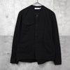 ノンネイティブ ノーカラージャケット ブラックメンズ