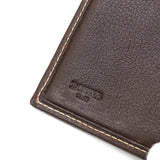 ロエベ アナグラム スエード / レザー がま口 二つ折り財布 ベージュ / ブラウン - NEWSED
