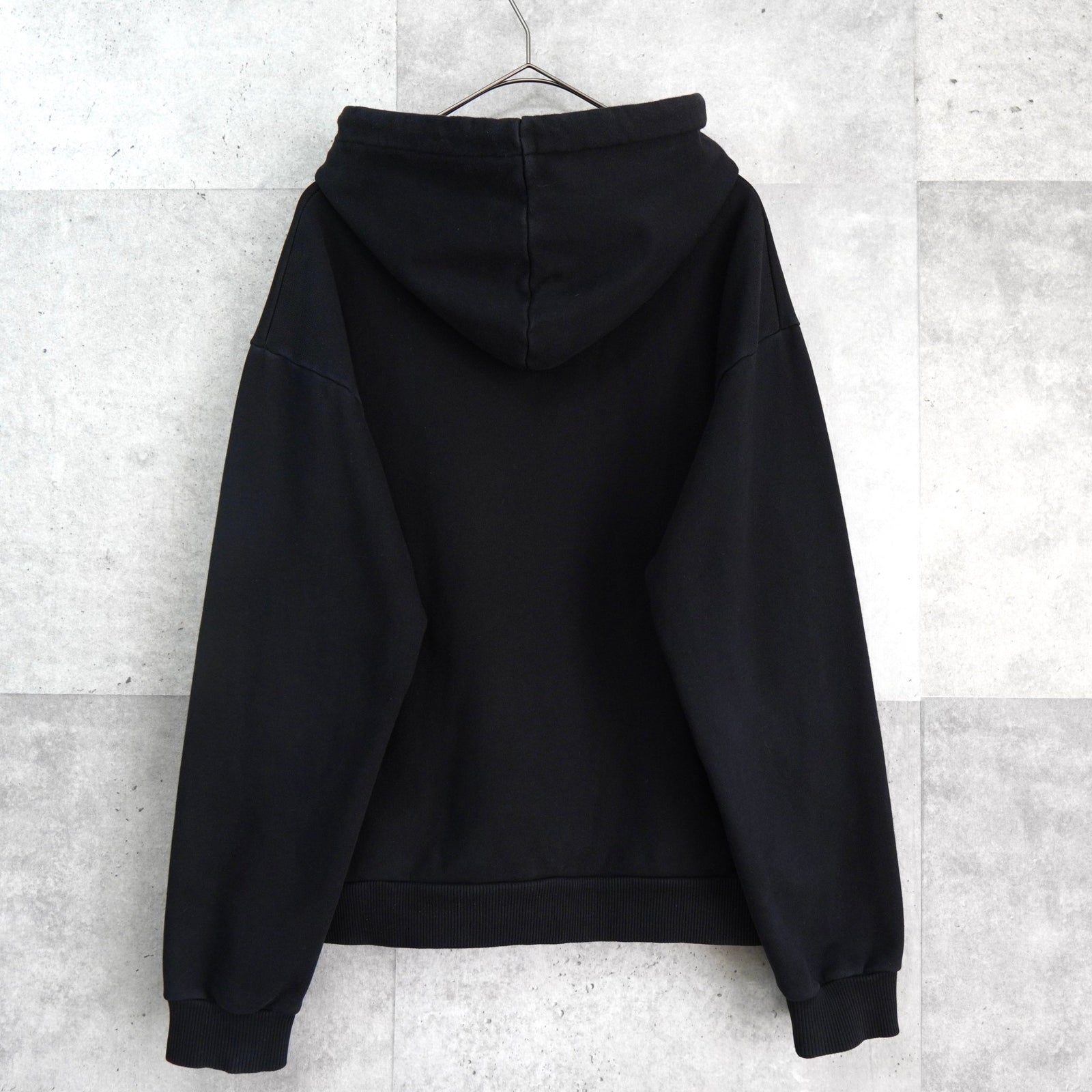 セリーヌ エディ期 ロゴ スタッズ フーディー パーカー ブラック