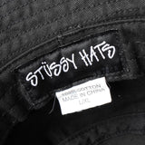 ステューシー バケットハット ロゴ ブラック - NEWSED