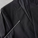 グッチ 金ボタン シングル テーラードジャケット ブレザー ブラック - NEWSED