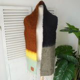 ロエベ アナグラム レザーパッチ モヘア マフラー マルチカラー - NEWSED