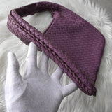 ボッテガ イントレチャート レザー ワンショルダーバッグ パープル - NEWSED