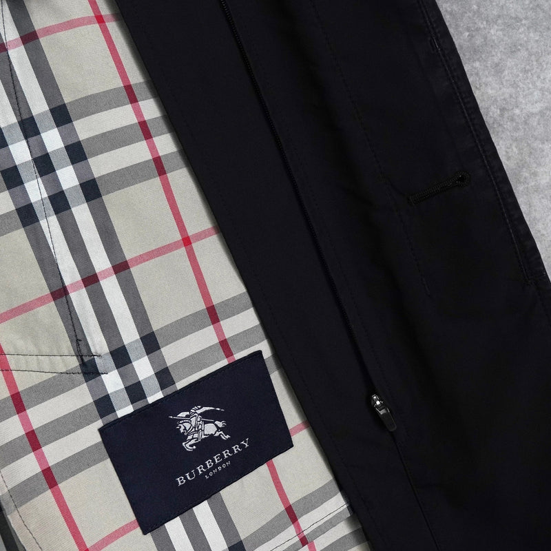 バーバリー ライナー リバーシブル 中綿ジャケット ミドルコート メンズ ブラック - NEWSED