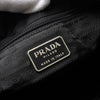 Prada Pocono Tessuto Nylon/Leather Triangle Plate Shoulder Bag in Black