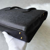 クレージュ ヴィンテージ ロゴ金具 レザー ビジネスバッグ ブラック