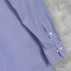 Polo Ralph Lauren logo embroidered striped long sleeve shirt in blue/white