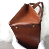 シャネル マトラッセ ラムスキン トップハンドル トートバッグ ハンドバッグ ブラウン 保存袋 ギャランティーカード付き付き - NEWSED