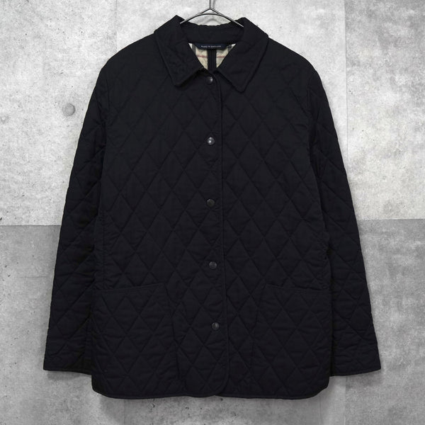 バーバリー ロンドン ノバチェック裏地 キルティングジャケット レディース ブラック - NEWSED