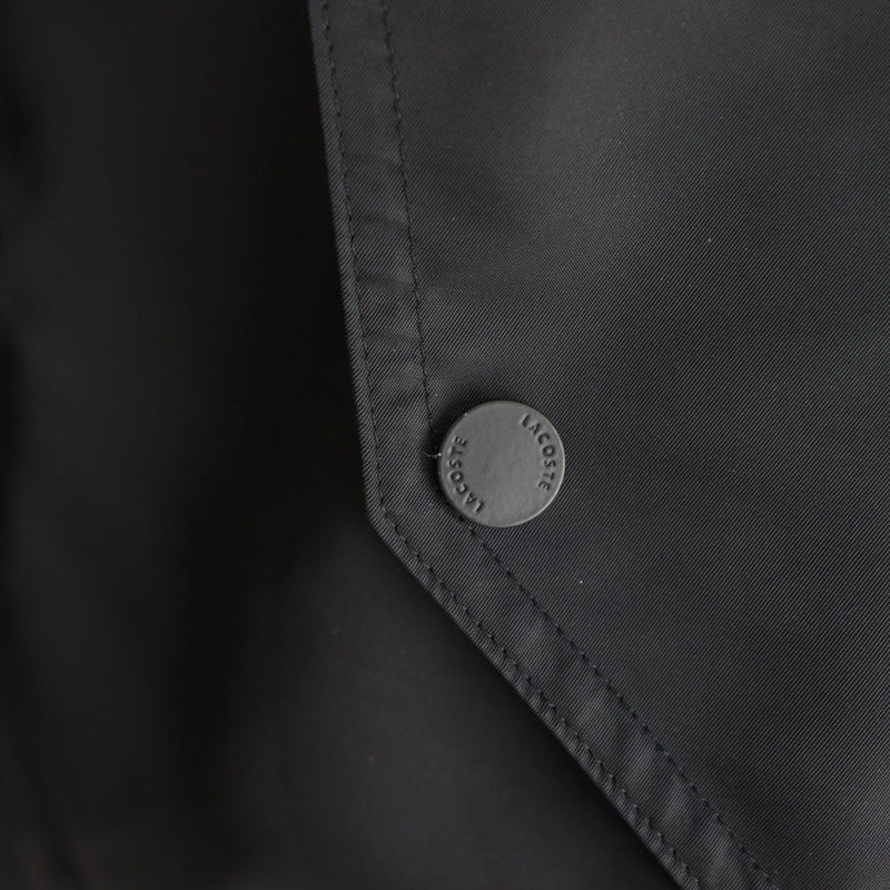 ラコステ リバーシブル ブルゾン ロゴパッチ ブラック/カーキ - NEWSED