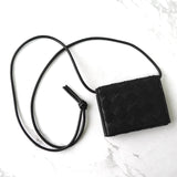 ボッテガ ヴェネタ イントラチャート レザー 二つ折り財布 ウォレットバック ブラック - NEWSED