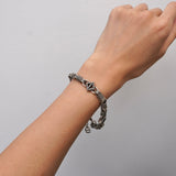 クリスチャン ディオール バッファロー ブレスレット シルバー - NEWSED