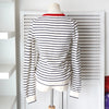 Lacoste Logo Patch Striped Cardigan in White for Women