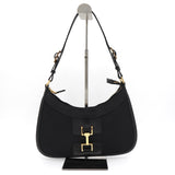 グッチ ジャッキー ワンショルダーバッグ キャンバス / レザー ブラック - NEWSED