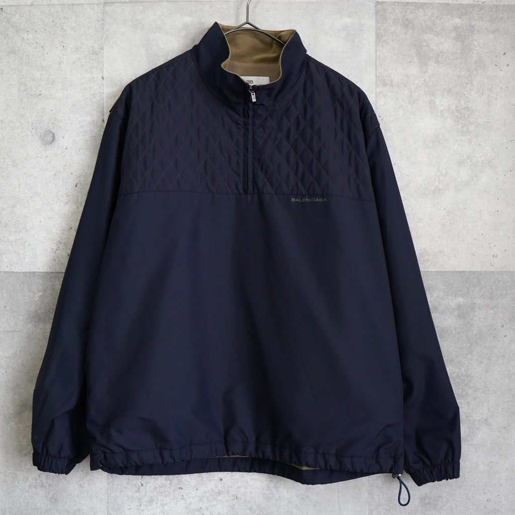 BALENCIAGA ネイビー ハーフジップジャケット BALENCIAGA ネイビー ハーフジップジャケット BALENCIAGA