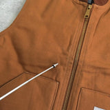 カーハート ダックベスト キルティング裏地 キャメル - NEWSED