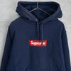Supreme Box Logo 连帽衫 Parka 海军蓝
