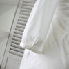 Courreges Square Neck Ruffle 3/4 Length Tunic Cut and Sewn in White
