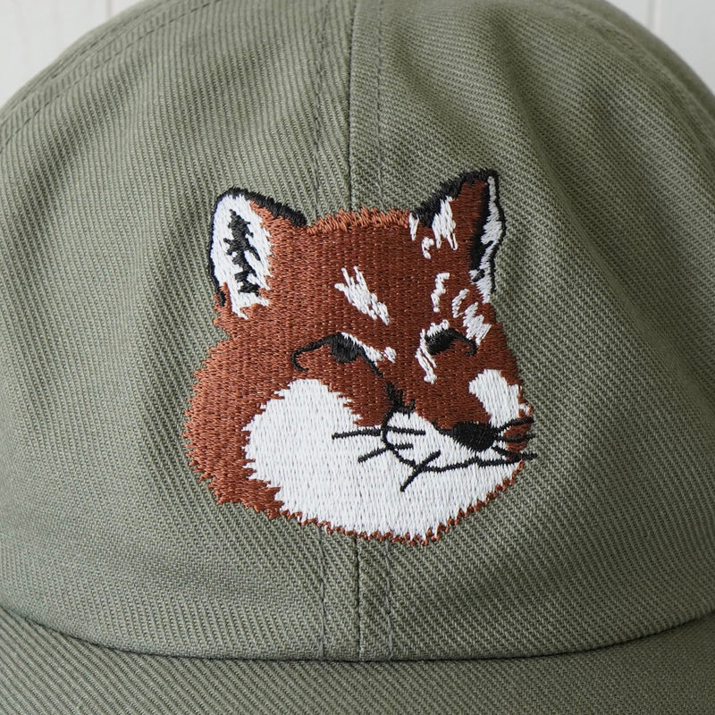 メゾン キツネ フォックスヘッド キャップ カーキ - NEWSED