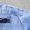 Polo Ralph Lauren 徽标刺绣格纹长袖衬衫 蓝色