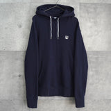 メゾン キツネ フォックスヘッド パーカー フーディー ネイビー - NEWSED