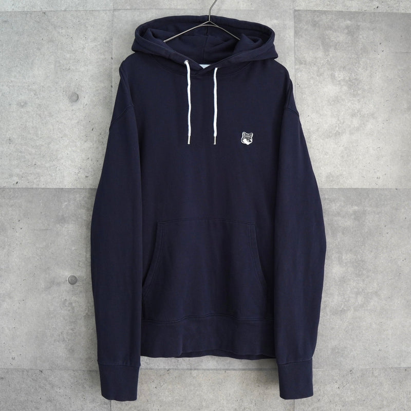 メゾン キツネ フォックスヘッド パーカー フーディー ネイビー - NEWSED