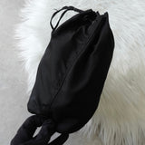 プラダ ポコノ テスート ナイロン トライアングルロゴ 巾着バッグ ポーチ ブラック - NEWSED