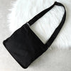 Prada Pocono Tessuto Nylon Shoulder Bag with Triangle Logo in Black