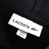 Lacoste 徽标贴片连帽衫派克大衣 黑色