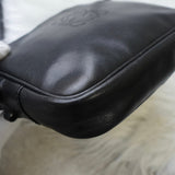 ロエベ ヴィンテージ アナグラム ナッパレザー ショルダーバッグ ポシェット ブラック - NEWSED