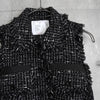 サカイ ツイード ベスト ブラック レディース