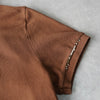 Ralph Lauren Women's Brown Short Sleeve Polo Shirt with Embroidered Logo and Beading
