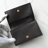 ボッテガ ヴェネタ イントレチャート 二つ折り カードケース ブラウン - NEWSED