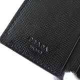 プラダ ナイロン 三つ折り財布 トライアングルロゴ ブラック - NEWSED