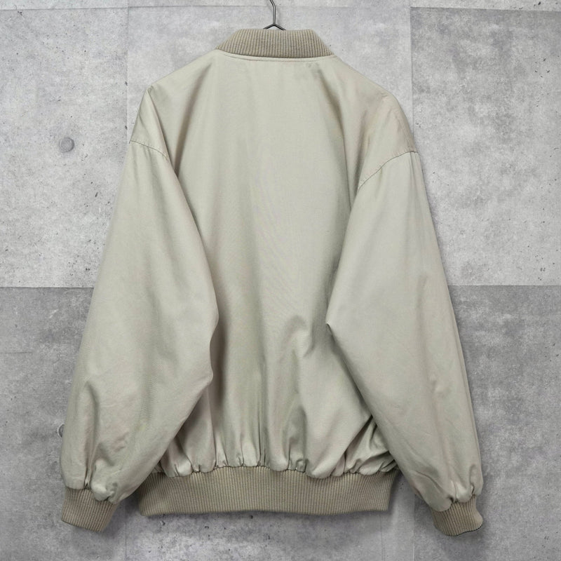 ラコステ リバーシブル ロゴパッチ チェック柄 スウィングトップ ブルゾン オフホワイト / カーキ - NEWSED