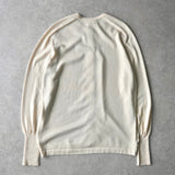 エルメス 金ボタン シルク カシミヤ スカーフ柄 カーディガン 金ボタン アイボリー レディース - NEWSED