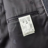 ジバンシィ シルク混 ストライプ柄 ウール シングル テーラードジャケット ブルー - NEWSED
