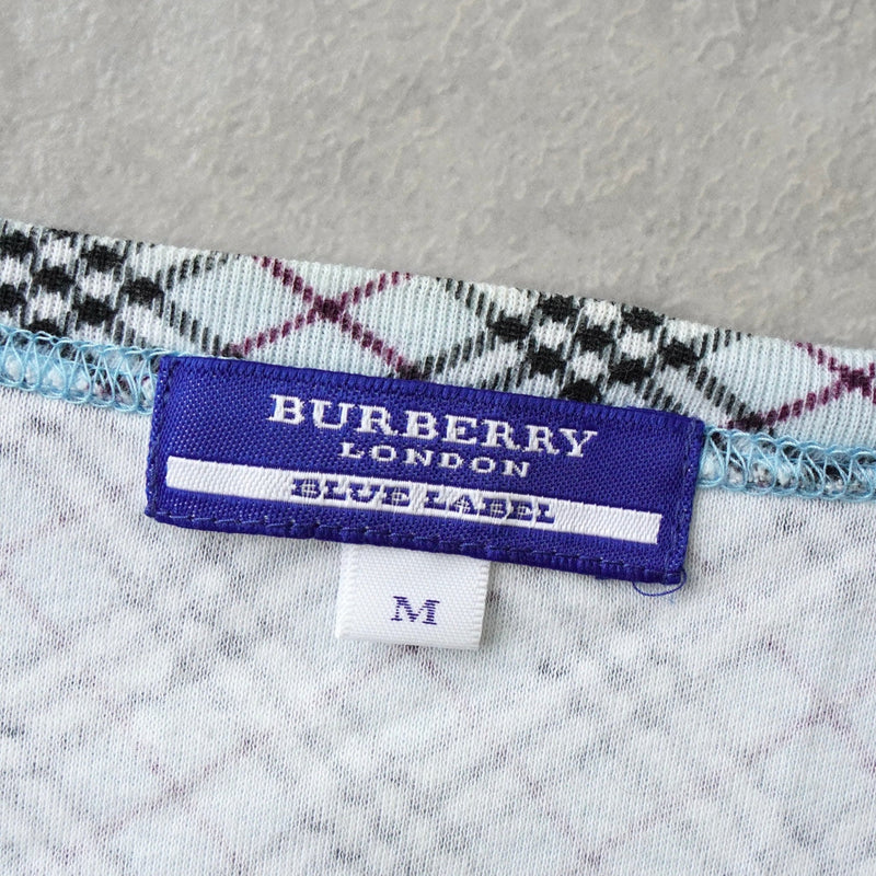 バーバリー ブルーレーベル ホースロゴ 刺繍 ノバチェック 半袖