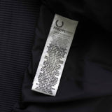 フレッドペリー ロゴ ダウンジャケット ブラック - NEWSED