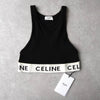 Celine logo tube top in black, unused with tags