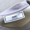 Ami Paris Pile 三色徽标运动衫（灰色）