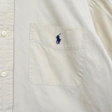 ラルフローレン ロゴ刺繍 半袖シャツ ベージュ - NEWSED