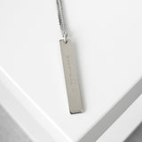 エムエムシックス メゾン マルジェラ プレート シルバー ネックレス - NEWSED