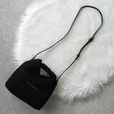 メゾンマルジェラ エムエムシックス メッシュ ジャパニーズバッグ ハンドバッグ ショルダーバッグ ブラック - NEWSED