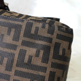 フェンディ マンマバケット ズッカ キャンバス / レザー ワンショルダーバッグ ブラウン - NEWSED