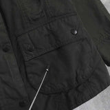 バブアー コーデュロイ襟 オイルドジャケット コットンジャケット カーキ - NEWSED