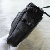 ロエベ ヴィンテージ アナグラム ナッパレザー ショルダーバッグ ポシェット ブラック - NEWSED