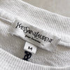 Yves Saint Laurent 复古徽标刺绣运动衫（浅灰色）