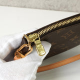 ルイ・ヴィトン モノグラム ポシェット アクセソワール レザー ハンドバッグ ワンショルダーバッグ ブラウン - NEWSED